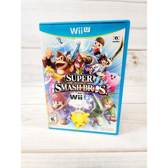 Super Smash Bros. Nintendo Wii U Complete in Box CIB Tested Disc Excellent - Picture 3 of 9